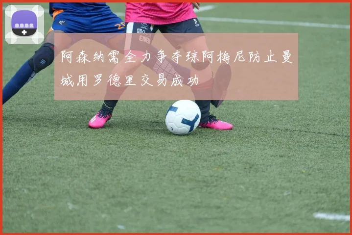 阿森纳需全力争夺琼阿梅尼防止曼城用罗德里交易成功